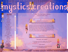 Tablet Screenshot of mysticscreations.com